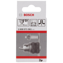 Bosch 1-10 mm - 1/2''-20 Anahtarlı Mandren - 2