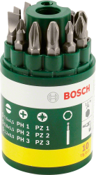 Bosch 10 Parça Vidalama Ucu Seti (PH+PZ+S)-2607019454 - 1