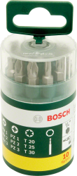 Bosch 10 Parça Vidalama Ucu Seti (PH+PZ+T)-2607019452 - 2