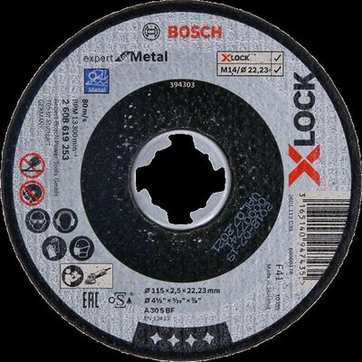 Bosch 115*1,0 mm Expert Serisi Düz Metal Kesme Diski (Taş) - Rapido - 1