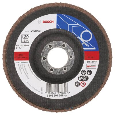 Bosch 125 mm 120 Kum Expert Serisi Metal Flap Disk - 1