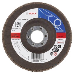 Bosch 125 mm 80 Kum Expert Serisi Metal Flap Disk - 1