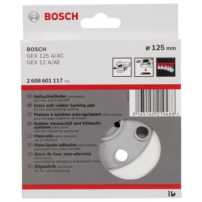 Bosch 125 mm Zımpara Tabanı Ekstra Yumuşak (GEX) - 2