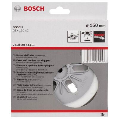 Bosch 150 mm Zımpara Tabanı Ekstra Yumuşak (GEX) - 2