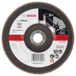 Bosch 180 mm 80 Kum Best Serisi Metal Flap Disk - 1