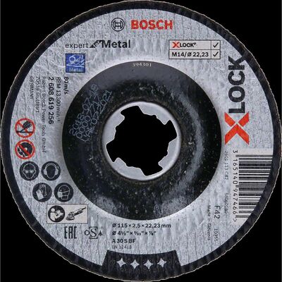 Bosch 180*3,0 mm Expert Serisi Bombeli Metal Kesme Diski (Taş) - 1