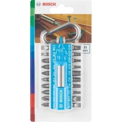 Bosch 21 Parça Yaylı Kancalı Vidalama Mavi 8'li -2607012001 - 2