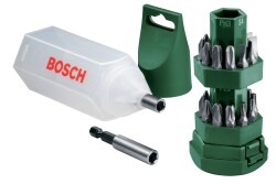 Bosch 25 Parça Vidalama Seti (Tornavida Fonksiyonlu Kutu) - 1