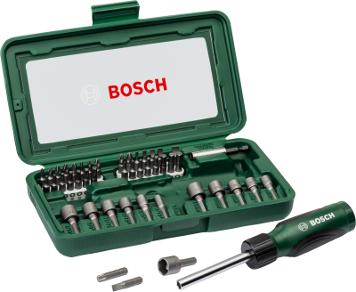 Bosch 46 Parça Tornavidalı Vidalama ve Lokma Ucu Seti - 1