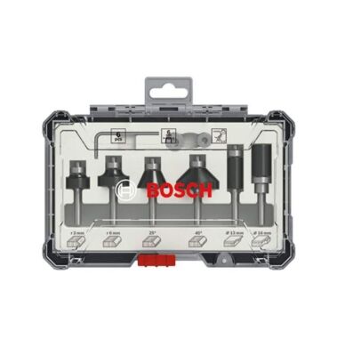 Bosch 6 mm Şaftlı 6'lı Karışık Freze Ucu Seti - 1