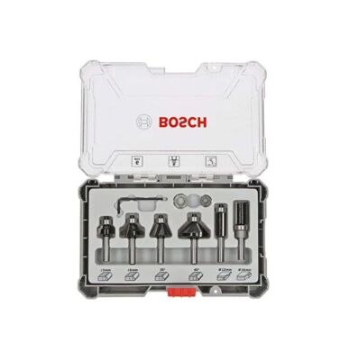 Bosch 6 mm Şaftlı 6'lı Karışık Freze Ucu Seti - 2