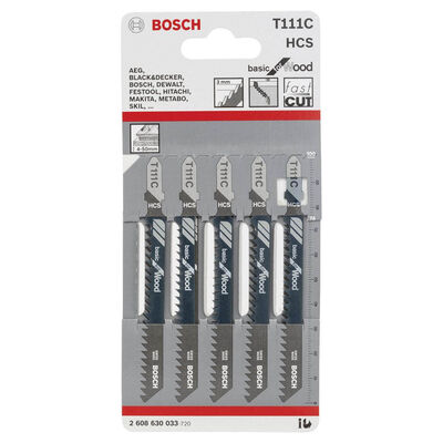 Bosch Ekonomik Seri Ahşap İçin T 111 C Dekupaj Testeresi Bıçağı - 5Li Paket - 2