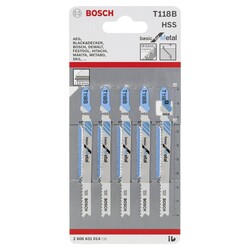 Bosch Ekonomik Seri Metal İçin T 118 B Dekupaj Testeresi Bıçağı - 5Li Paket - 2