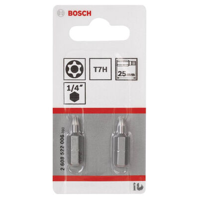 Bosch Extra Hard Serisi Security-Torx® Vidalama Ucu T7H*25 mm 2li - 2