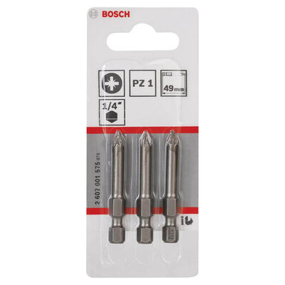 Bosch Extra Hard Serisi Vidalama Ucu PZ 1*49 mm 3lü - 2