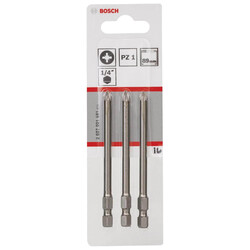 Bosch Extra Hard Serisi Vidalama Ucu PZ 1*89 mm 3lü - 2