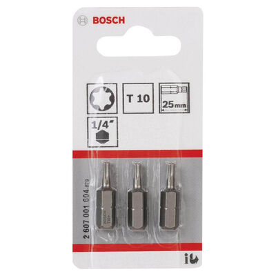 Bosch Extra Hard Serisi Vidalama Ucu T10*25 mm 3lü - 2