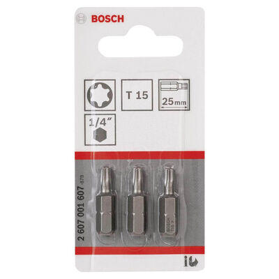 Bosch Extra Hard Serisi Vidalama Ucu T15*25 mm 3lü - 2