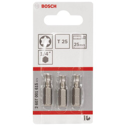 Bosch Extra Hard Serisi Vidalama Ucu T25*25 mm 3lü - 2