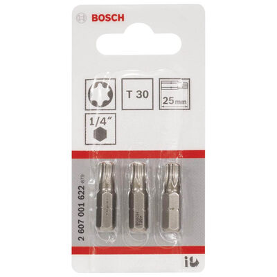 Bosch Extra Hard Serisi Vidalama Ucu T30*25 mm 3lü - 2