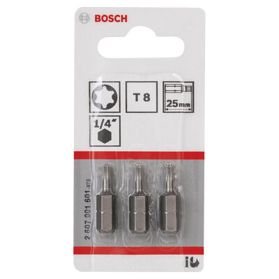 Bosch Extra Hard Serisi Vidalama Ucu T8*25 mm 3lü - 2