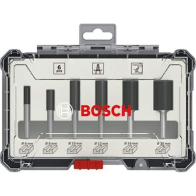 Bosch Freze Seti 6 Parça Düz 6 mm (Pro)-2607017465 - 1