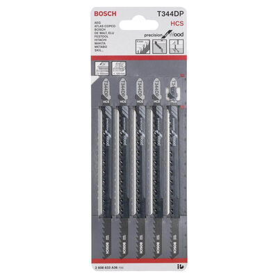 Bosch Hassas Kesim Serisi Ahşap İçin T 344 DP Dekupaj Testeresi Bıçağı - 5'Li Paket - 2