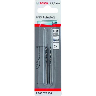 Bosch HSS-PointeQ Metal Matkap Ucu 2,5 mm 2li - 2