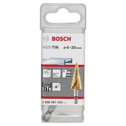 Bosch HSS-TiN 9 Kademeli Matkap Ucu 4-20 mm - 2