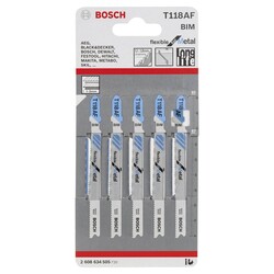 Bosch Kırılmaya Karşı Dayanıklı Seri Metal İçin T 118 AF Dekupaj Testeresi Bıçağı - 5Li Paket - 2