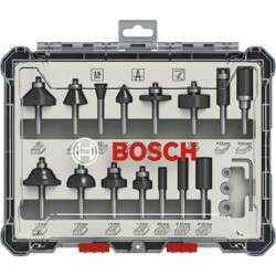 Bosch Professional Freze Ucu Seti 15'li Karışık 6 mm Şaftlı - 1