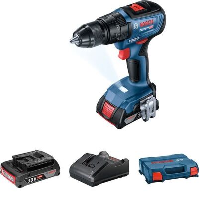 Bosch Professional GSB 18V-50 Çift Akü GBA 18V 2.0Ah Darbeli Vidalama - 2