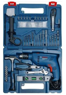 Bosch Professional GSB 600 Darbeli Matkap + 100 Parça Aksesuar Seti - 1