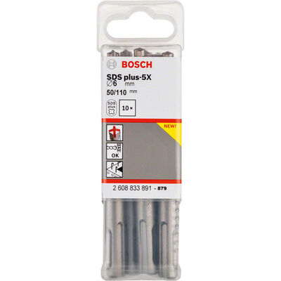 Bosch SDS-Plus-5X Serisi Kırıcı Delici Matkap Ucu 6*110 mm 10lu - 2