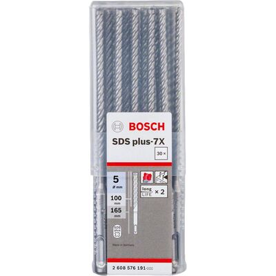 Bosch SDS-Plus-7X Serisi Kırıcı Delici Matkap Ucu 5*165 mm 30lu - 2