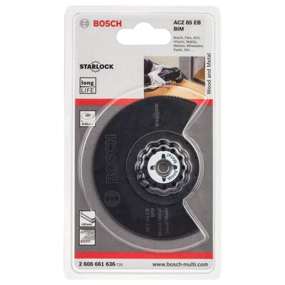 Bosch Starlock - ACZ 85 EB - BIM Ahşap ve Metal İçin Segman Testere Bıçağı, Bombeli 1li - 2