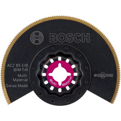 Bosch Starlock - ACZ 85 EIB - BIM-TIN Çoklu Malzeme İçin Segman Testere Bıçağı, Bombeli 10lu - 1