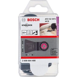 Bosch Starlock - ATZ 52 SFC - HCS Yumuşak Silikon ve Boya Artıkları İçin Esnek Raspa Bıçağı 10lu - 2