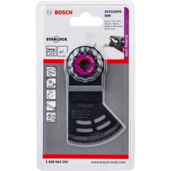 Bosch Starlock - AYZ 53 BPB - BIM Çoklu Malzeme İçin Daldırmalı ve Yana Kesim Testere Bıçağı 1li - 2