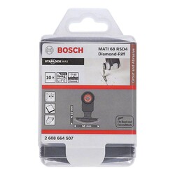 Bosch Starlock Max - MATI 68 RSD4 - Elmas RIFF Zımpara Uçlu Segman Testere Bıçağı 40 Kum Kalınlığı 10'lu - 2