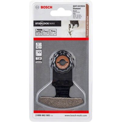 Bosch Starlock Max - MATI 68 RSD4 - Elmas RIFF Zımpara Uçlu Segman Testere Bıçağı 40 Kum Kalınlığı 1li - 2