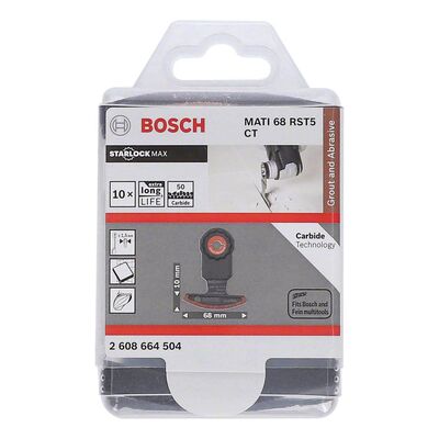 Bosch Starlock Max - MATI 68 RST5 - Karpit RIFF Zımpara Uçlu Segman Testere Bıçağı 50 Kum Kalınlığı 10'lu - 2