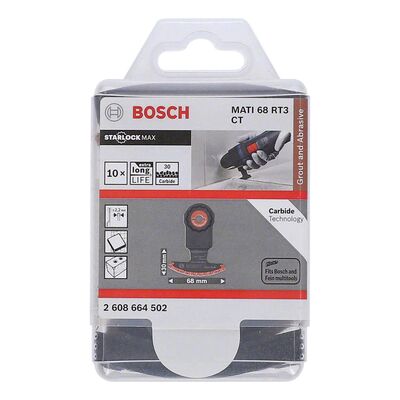 Bosch Starlock Max - MATI 68 RT3 - Karpit RIFF Zımpara Uçlu Segman Testere Bıçağı 30 Kum Kalınlığı 10'lu - 2