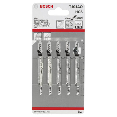 Bosch Temiz Kesim Serisi Ahşap İçin T 101 AO Dekupaj Testeresi Bıçağı - 5Li Paket - 2