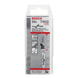 Bosch Temiz Kesim Serisi Ahşap İçin T 101 D Dekupaj Testeresi Bıçağı - 25Li Paket - 2