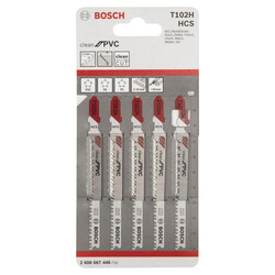 Bosch Temiz Kesim Serisi PVC İçin T 102 H Dekupaj Testeresi Bıçağı - 5Li Paket - 2