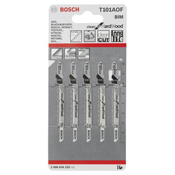 Bosch Temiz Kesim Serisi Sert Ahşap İçin T 101 AOF Dekupaj Testeresi Bıçağı - 5Li Paket - 2