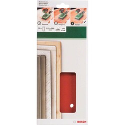 Bosch Titreşimli Zımpara Kağıdı 10'lu, 115 x 280 mm 240 Kum 14 Delik - 2