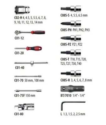 Ceta 46 Parça 1/4” 6 Köşe Lokma Takımı - 2