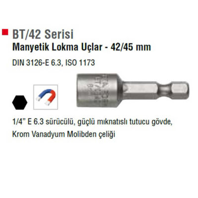 Ceta Form Bt/0742 Manyetik Lokma Ucu 7X42 Mm - 3